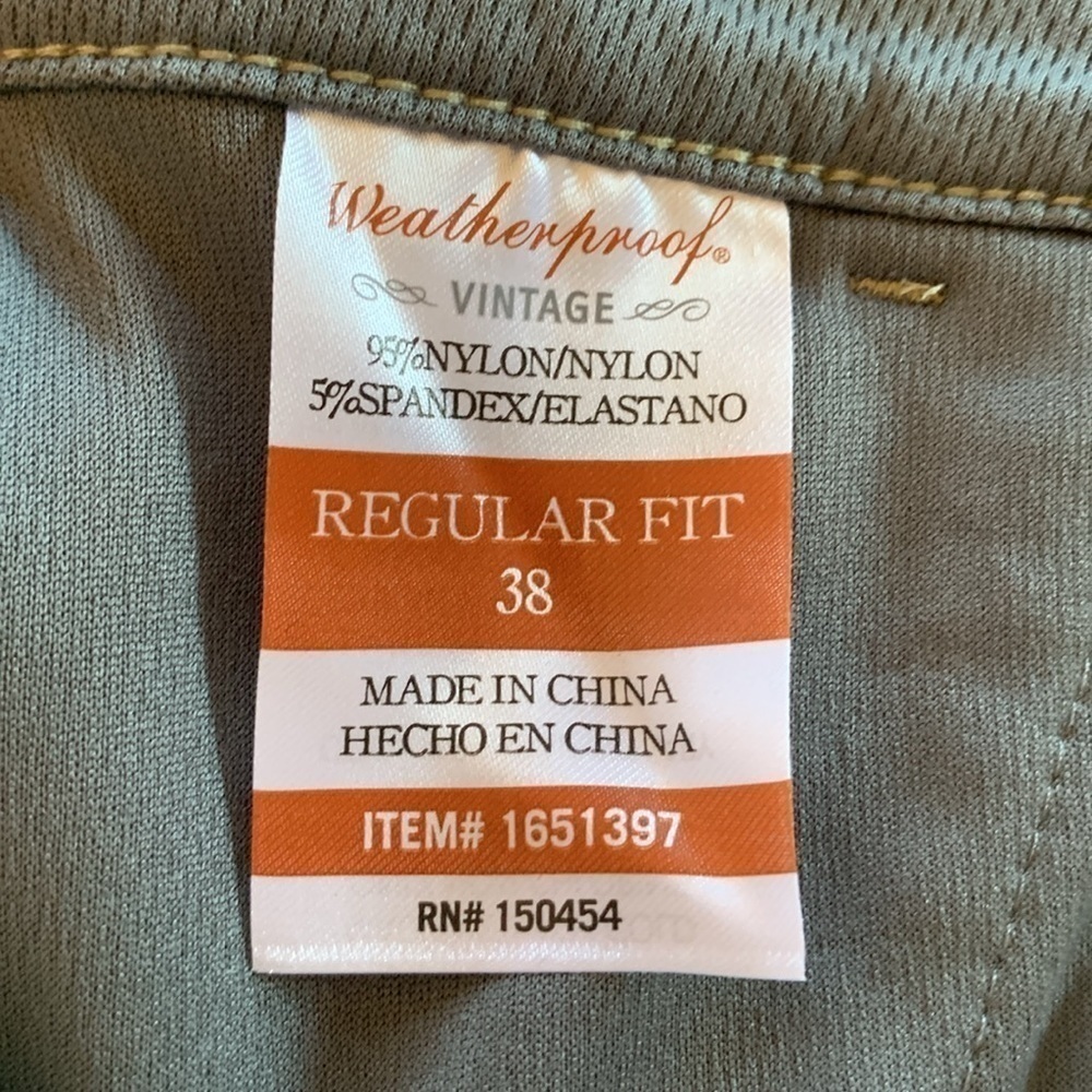 Weatherproof Vintage Men’s Tan Golf Outdoor Performance Shorts Size 38 NWT - Picture 5 of 6